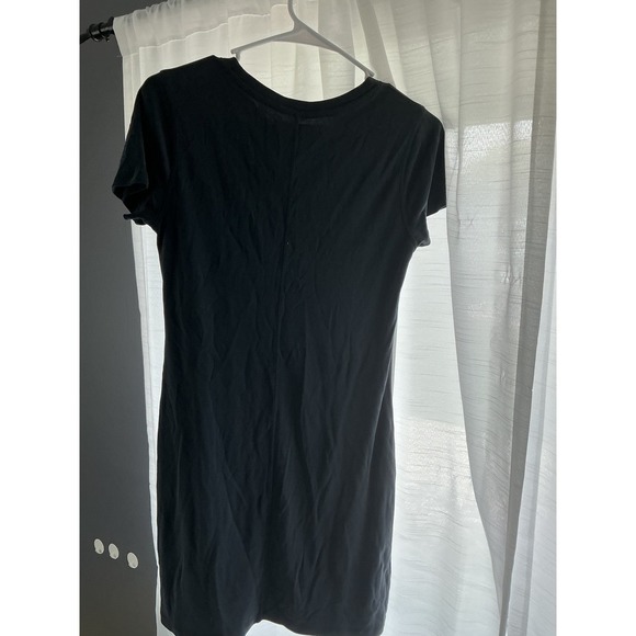 Abercrombie & Fitch Black T-Shirt Dress Womens SP Short Sleeve Casual Pocket - Picture 2 of 4